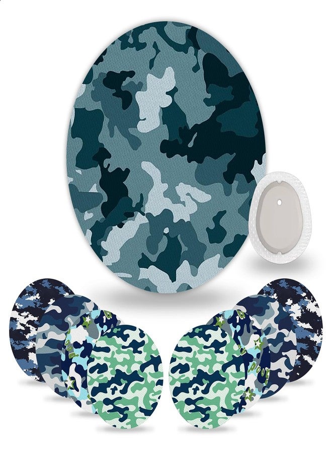 HONYOU 15Pack Dexcom G7 Over Patches Waterproof Stelo Overpatch 15 Days Long Lasting Camo Print Pattern CGM Sensor Covers Without Hole, Sweatproof, Hypoallergenic & Latex-Free - Image 1